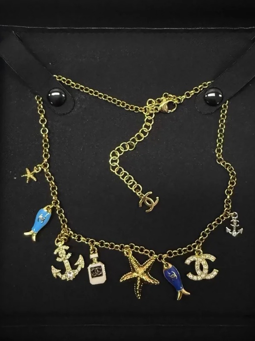 New GWP Ocean Fish and Starfish charm Necklace